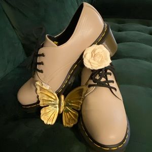 🌸 Dr. Martens “Amory” Chunky “Wanama” Heeled Leather Oxford Loafers